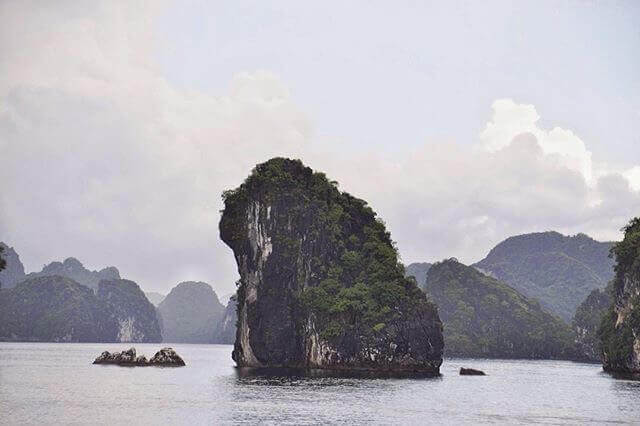 Limestone Islands in Halong Bay