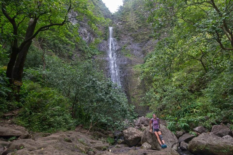 The Hanakapi'ai Falls in Kauai