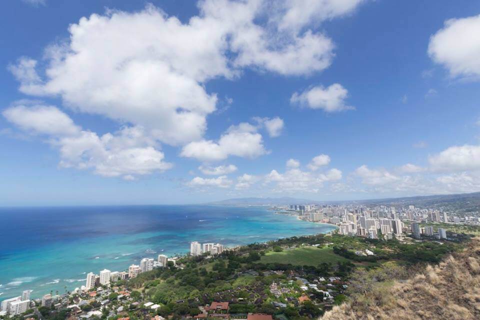 View of Waikiki from the Diamond Head Lookout 