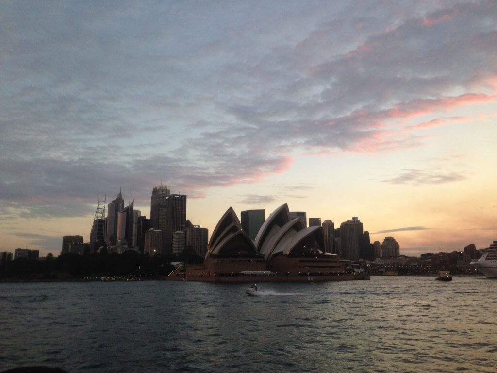 The Opera House and the skyline of Syndey