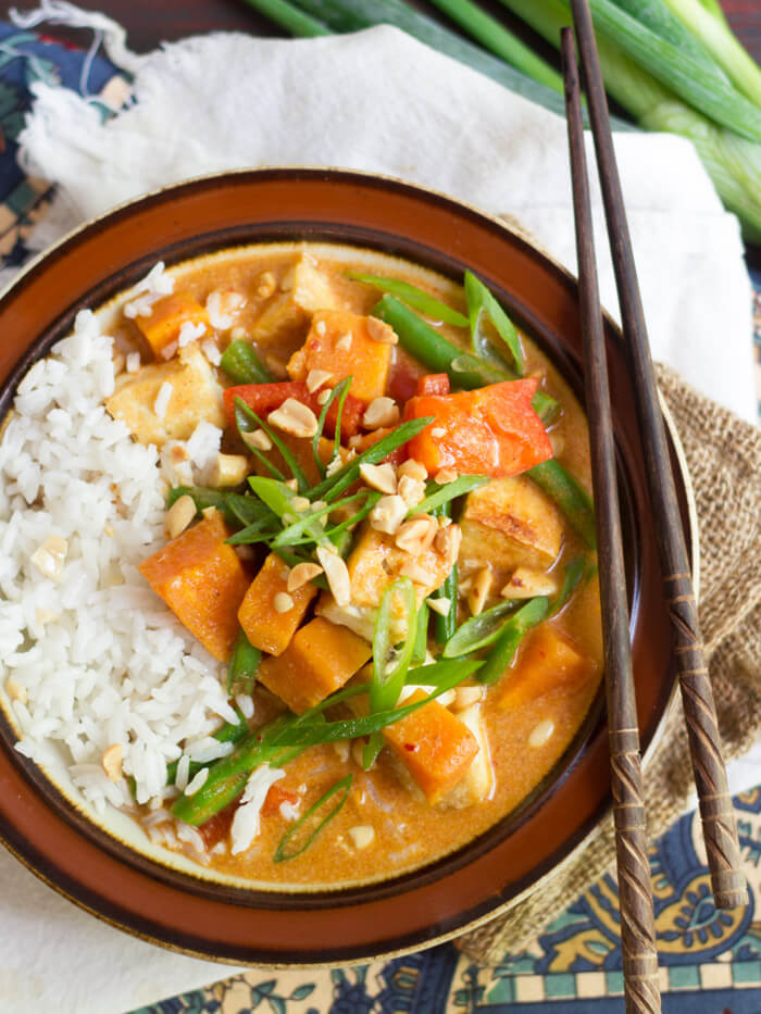 Massaman Curry at the Vegan Heaven