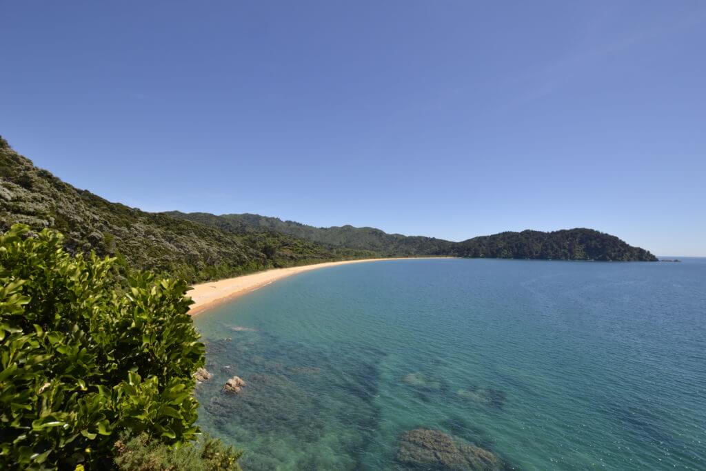 View over the coastline from the Abel Tasman Track