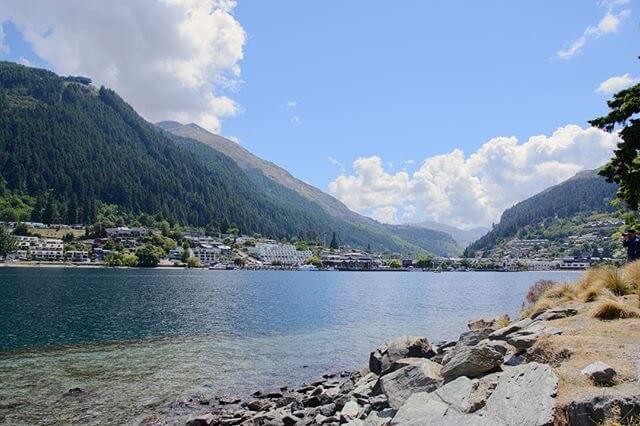 View over the city from Queenstown Gardens