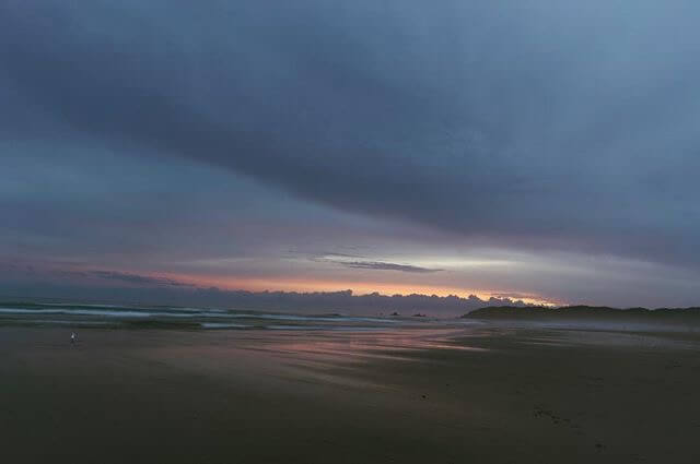 Beautiful sunset in Byron Bay