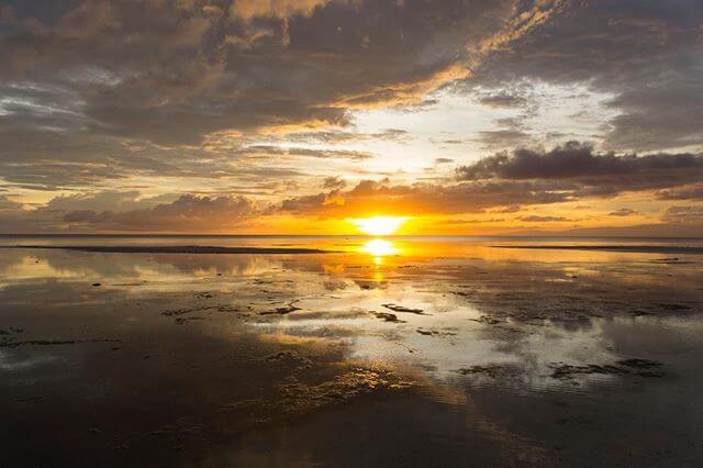 Sunset from the beach on Siquijor Islanda