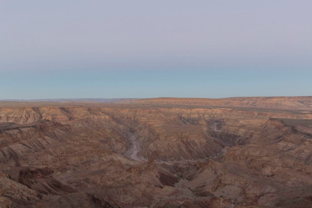 Sunrise at the Fish River Canyon