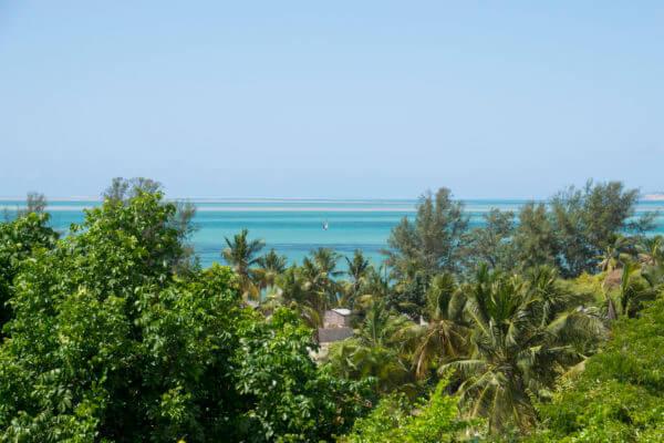 View from our room over the ocean in Vilankulos